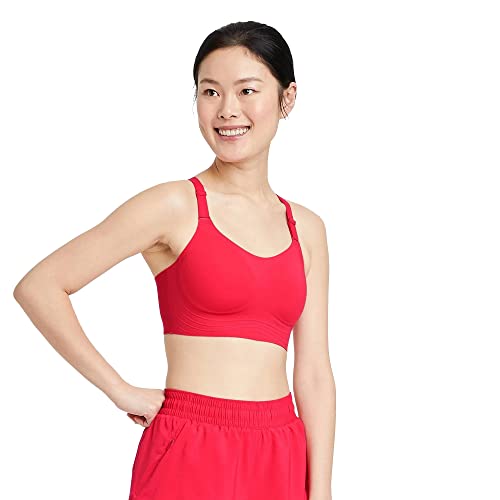 Photo 1 of All in Motion Women's High Support Embossed Racerback Run Bra - (as1, Alpha, X_l, Regular, Regular, Cherry Red)--XL 