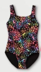 Photo 1 of Girls' Leopard Unicorn Tie-Dye Print One Piece Swimsuit sIZE xs (4/5)