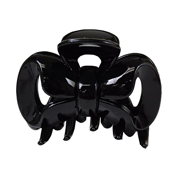 Photo 1 of 3.5 Inch Bow Jaw Clip Hair Claw - Black
