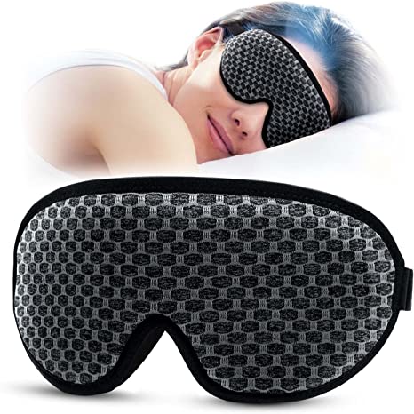 Photo 1 of Doimeri Sleep Mask - Upgraded 3D Eye Mask for Women Men, Comfortable Light Blocking Sleeping Mask with Adjustable Strap for Night Shift Travel Nap - Gray
