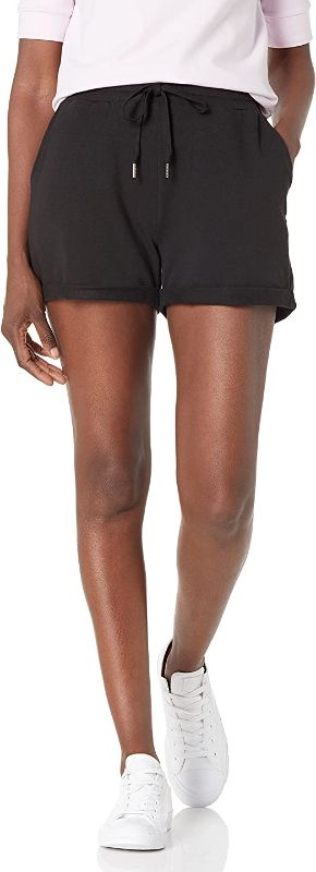 Photo 1 of Daily Ritual Women's Terry Cotton and Modal Roll-Bottom Drawstring Short
size m 