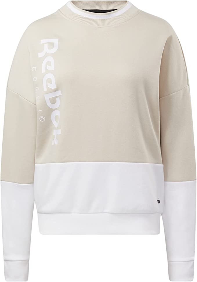 Photo 1 of Core 10 by Reebok Women's Oversized Color Block Crewneck Sweatshirt
SIZE S 