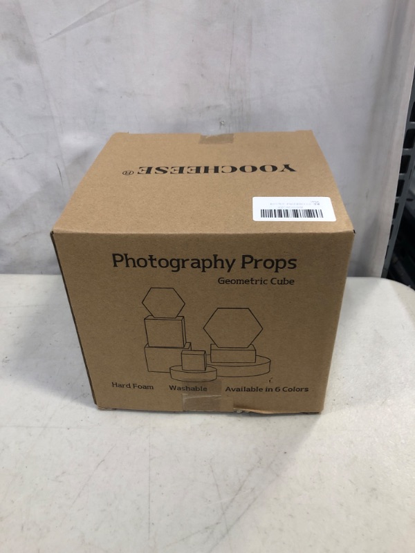 Photo 2 of Yoocheese 12PCS Product Photography Props: Hard Foam Geometric Blocks for Photoshoot
