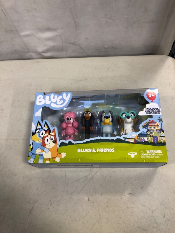 Photo 2 of Bluey and Friends 4 Pack of 2.5-3" Poseable Figures
