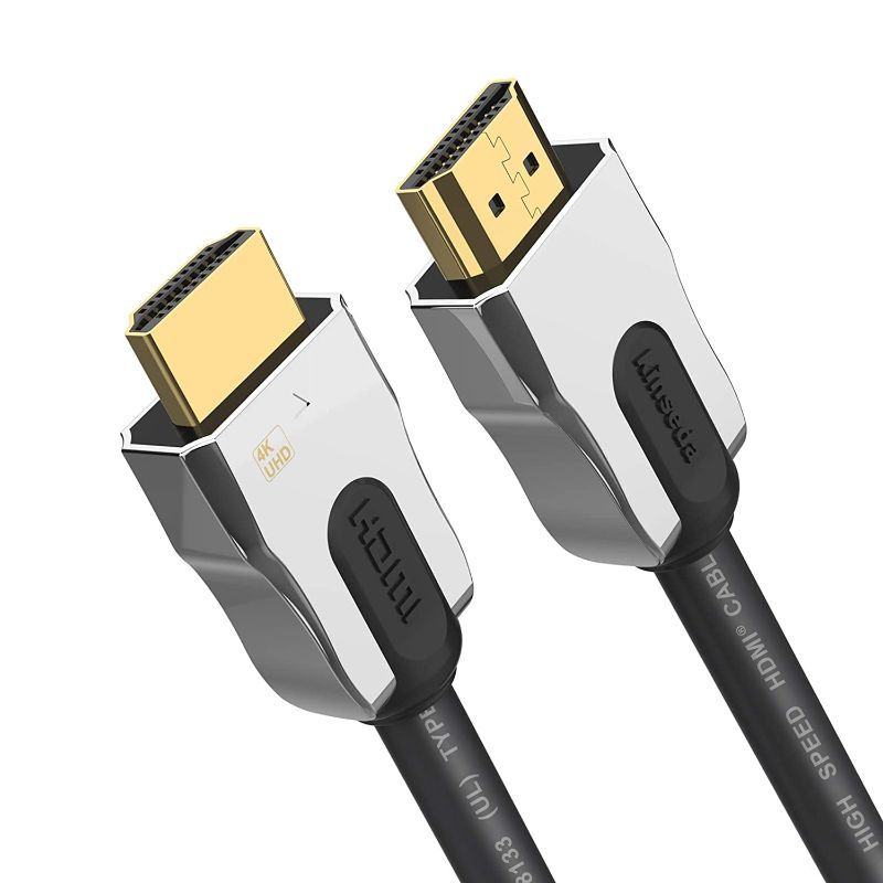 Photo 1 of 4K HDMI Cable 3ft, HDMI Cord with 28AWG UL CL3 Rated 18Gbps high Speed HDMI 2.0 Cable,HDCP 2.2 Compatible with Apple TV Xbox PS3 PS4 Nintendo Switch Blue-ray Player etc.

