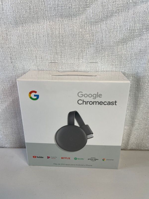 Photo 1 of Google Chromecast 3rd Gen GA00439-LA Black 1080P HDMI Streaming Device Box
