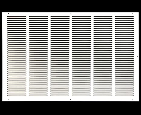 Photo 1 of 32" x 16" Return Air Grille - Sidewall and Ceiling - HVAC Vent Duct Cover Diffuser - [White] [Outer Dimensions: 33.75w X 17.75" h]