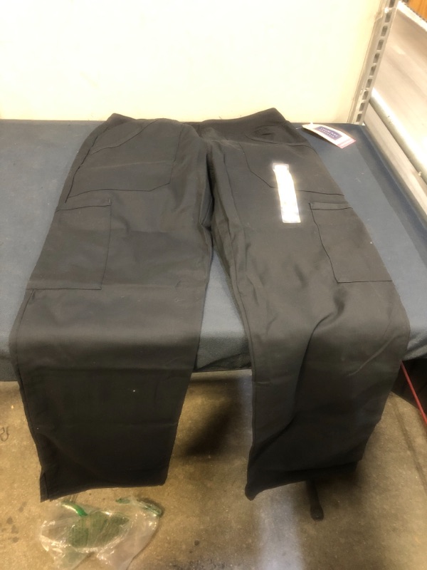 Photo 2 of Cherokee Medical Uniforms Workwear Pro Mid-Rise Cargo Pant (Size S) Black, Poly + Cotton,Spandex
