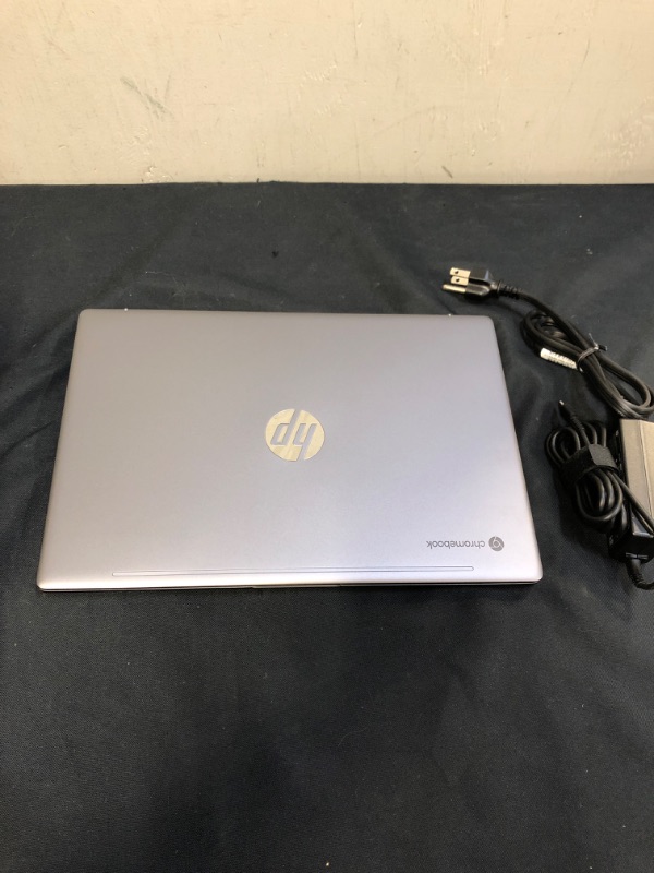 Photo 3 of 2022 HP Flagship Chromebook, 14" IPS Full HD(1920x1080) Screen with Anti-Glare, AMD Dual-Core Processor Up to 3.5 GHz, 4GB DDR4 Ram, 128GB SSD, Webcam, Chrome OS, Ash Gray (Renewed)
