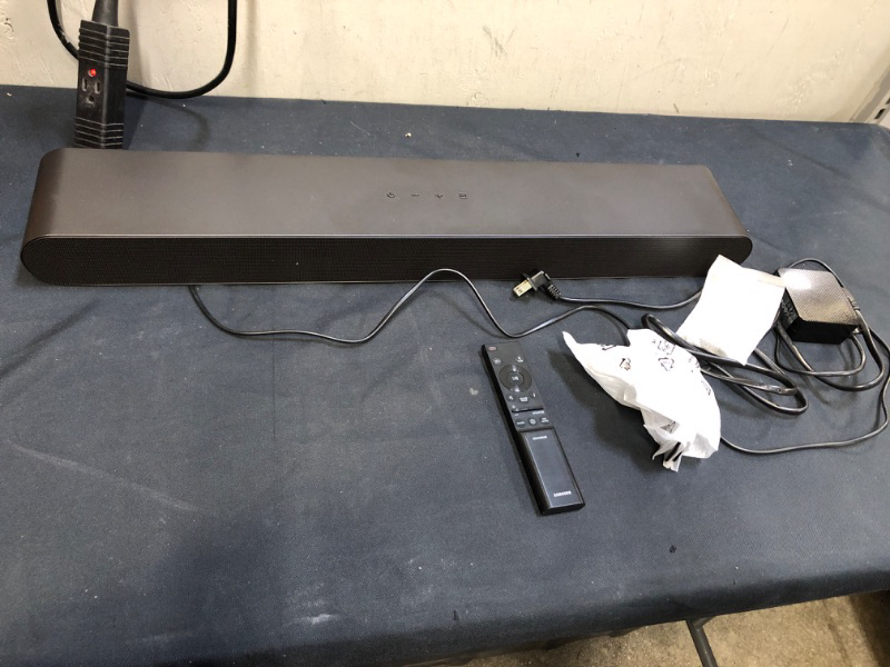 Photo 1 of SAMSUNG HW-S50B/ZA 3.0ch All-in-One Soundbar w/Dolby 5.1, DTS Virtual:X, Q Symphony, Built in Center Speaker, Adaptive Sound Lite, Bluetooth Multi Connection, 2022 Black HW-S50B Soundbar