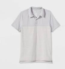 Photo 1 of Boys' Striped Golf Polo Shirt - All In Motion XL