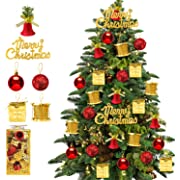 Photo 1 of 32pcs Christmas Tree Decoration Set Red Green Gold Christmas Ball S
