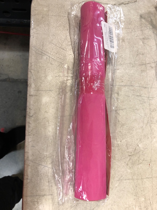 Photo 1 of 12 x 53 Inch Solid Color Deep Pink Faux Leather Roll