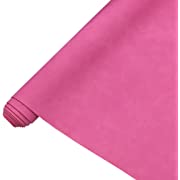 Photo 1 of 12 x 53 Inch Solid Color Deep Pink Faux Leather Roll