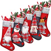 Photo 1 of 5 Pieces Christmas Stocking Swedish Santa Gnome Stockings 