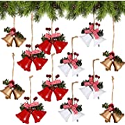 Photo 1 of 12 Pcs Christmas Bells for Decoration Christmas Tree Bells 