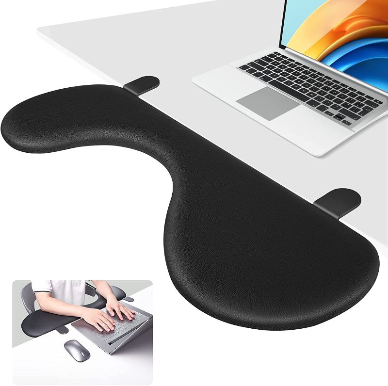 Photo 1 of Giecy Desk Extender Adjustable Arm Rest Support for arm Support for Computer Desk Ergonomic Arm Rest Extender Rotating Mouse Pad Holder for Table Office Desk