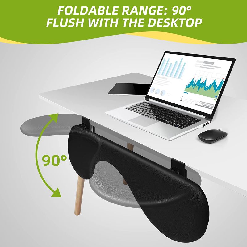 Photo 1 of Giecy Desk Extender Adjustable Arm Rest Support for arm Support for Computer Desk Ergonomic Arm Rest Extender Rotating Mouse Pad Holder for Table Office Desk