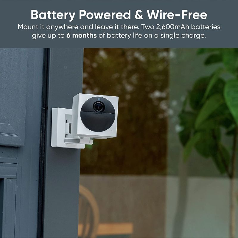 Photo 2 of Wyze Cam Outdoor Starter Bundle v2 (Includes Base Station and 1 Cam), 1080p HD Indoor/Outdoor Wireless Smart Home Camera with Color Night Vision, 2-Way Audio, Works with Alexa & Google - 1 Camera Kit