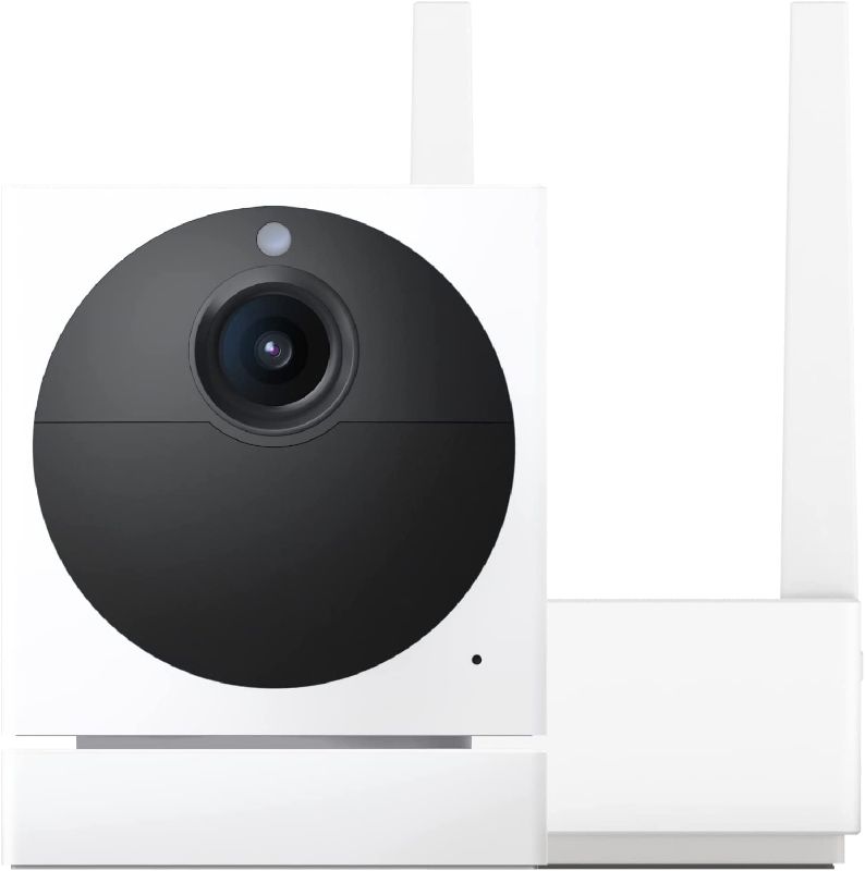 Photo 1 of Wyze Cam Outdoor Starter Bundle v2 (Includes Base Station and 1 Cam), 1080p HD Indoor/Outdoor Wireless Smart Home Camera with Color Night Vision, 2-Way Audio, Works with Alexa & Google - 1 Camera Kit