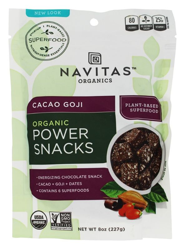 Photo 1 of 2 COUNT Navitas Organics Power Snacks Cacao Goji 8 Oz  BB JAN 2023 