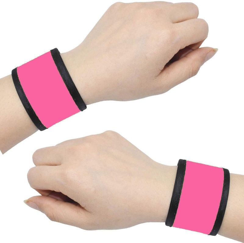 Photo 1 of 3 COUNT AMNQUERXUS LED Glow Slap Bracelets Light Up Wristbands Flashing Arm Wrist Bands High Visibility Safety Gear Lights for Cycling Walking Running Concert Camping Outdoor Sports, Fits Women Men Kids