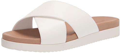 Photo 1 of Amazon Essentials Women's Criss Cross Sport Sandal, White SIZE 8.5 