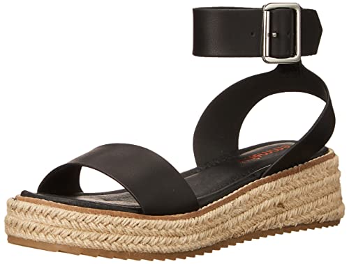 Photo 1 of EMMSHU by COOLWAY Women's Strappy Espadrille Wedge Sandal, BLK, SIZE 8