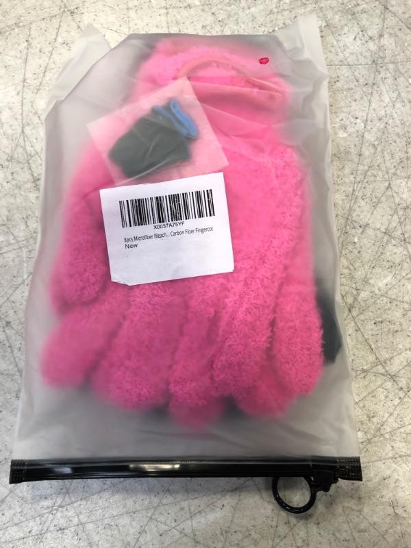 Photo 2 of 2 Pairs Microfiber Hair Dye Gloves, Fuzzy Gloves for Hair Salon Supplies, Hairstylist Reusable Microfiber Hair Color Mitt, Washable Cleaning Mittens for Kitchen House Cleaning