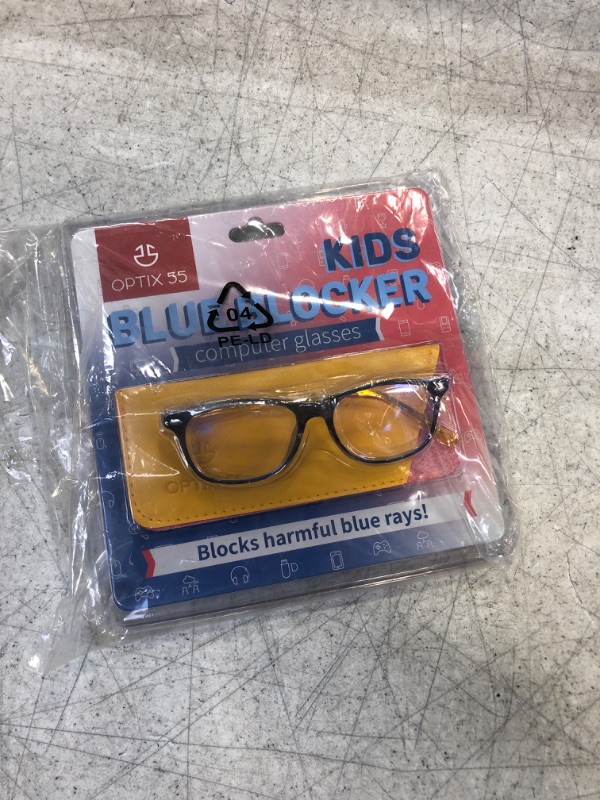 Photo 1 of Blue Light Blocking Glasses Girls & Boys | Anti Eyestrain Blue Light Glasses Kids Computer Gaming Glasses (Ages 3-10) | Flexible Blue Square Frames with Yellow Temples Video Phone Screen Eyeglasses