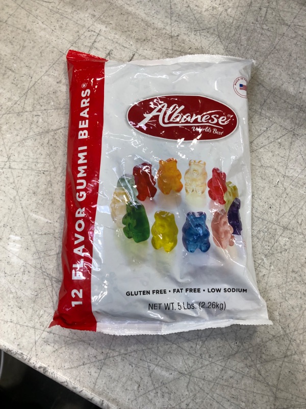 Photo 2 of Albanese World's Best Gummi, 12 Flavor Bears, 5 Pound
BEST BY APRIL 19 2024