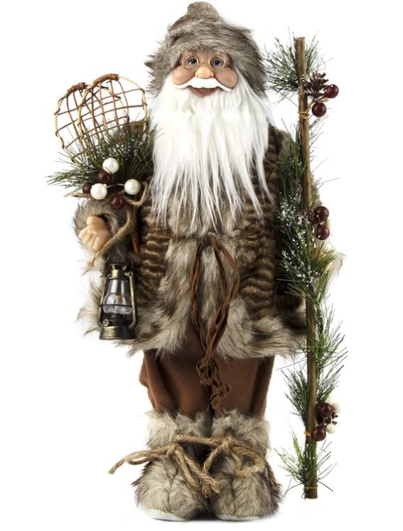 Photo 1 of ABXMAS Santa Statue Figurines, Christmas Home Interiors Décor,Handmade 19.7 in Tall Standing Santa Claus Statue with Glasses, Suitable for Christmas Decoration Table Decoration Holiday Party
OPEN BOX ITEM 