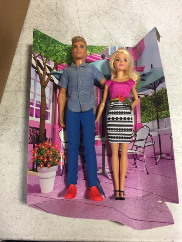 Photo 2 of Barbie Dolls, Barbie and Ken Doll 2-Pack Featuring Blonde Hair and Bright Colorful Clothes, Kids Toys and Gifts???? (PACKAGING IS DAMAGED BUT ITEM IS STILL NEW)
