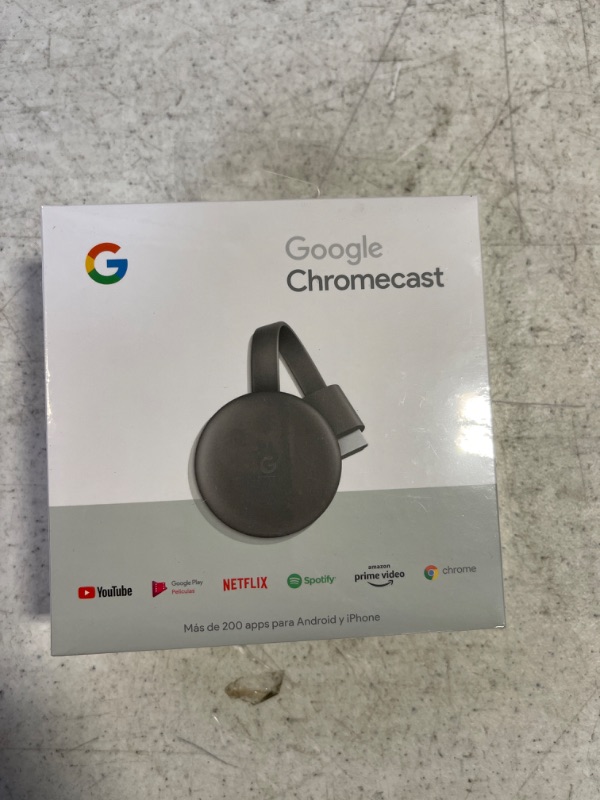 Photo 2 of Google Chromecast - Streaming Device with HDMI Cable - Stream Shows, Music, Photos, and Sports from Your Phone to Your TV
