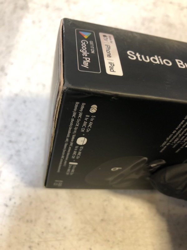 Photo 4 of Beats Studio Buds - True Wireless Noise Cancelling Earbuds - Black with AppleCare+ (2 Years) Black Studio Buds w/ AppleCare+