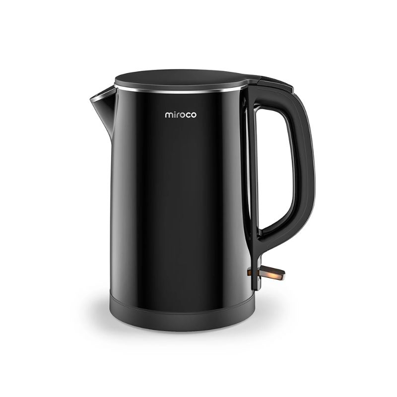 Photo 1 of Electric Kettle, miroco 1.5L Double Wall 100% Stainless Steel BPA-Free Cool Touch Tea Kettle, Black
