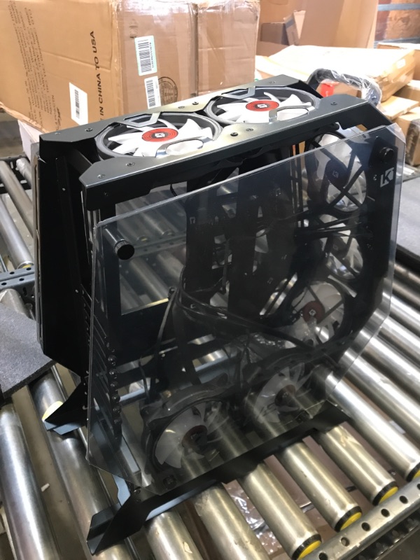Photo 1 of KEDIERS PC Case - ATX Tower Tempered Glass Gaming Computer Open Frame Case with 7 RGB Fans,C570