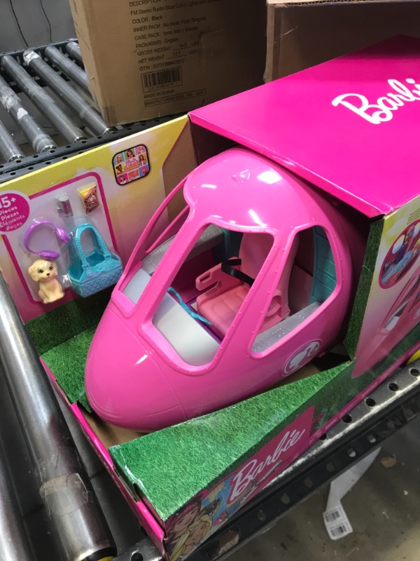 Photo 2 of Barbie Dreamplane Airplane Toys Playset with 15+ Accessories Including Puppy, Snack Cart, Reclining Seats and More Standard