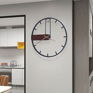 Photo 1 of 20.8" Modern Wall Clock Mid Century Living Large Metal Minimalist Home Decor
