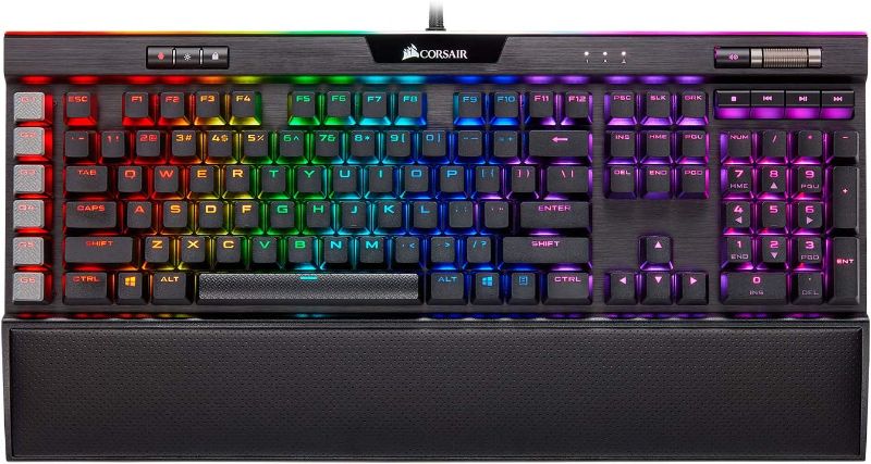 Photo 1 of Corsair K95 RGB Platinum XT Mechanical Gaming Keyboard, Backlit RGB LED, Cherry MX RGB Blue, Black
