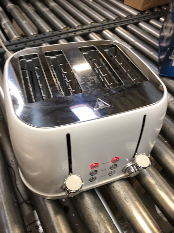 Photo 1 of Amazon Basics 4-Slot Toaster, Brushed Silver
