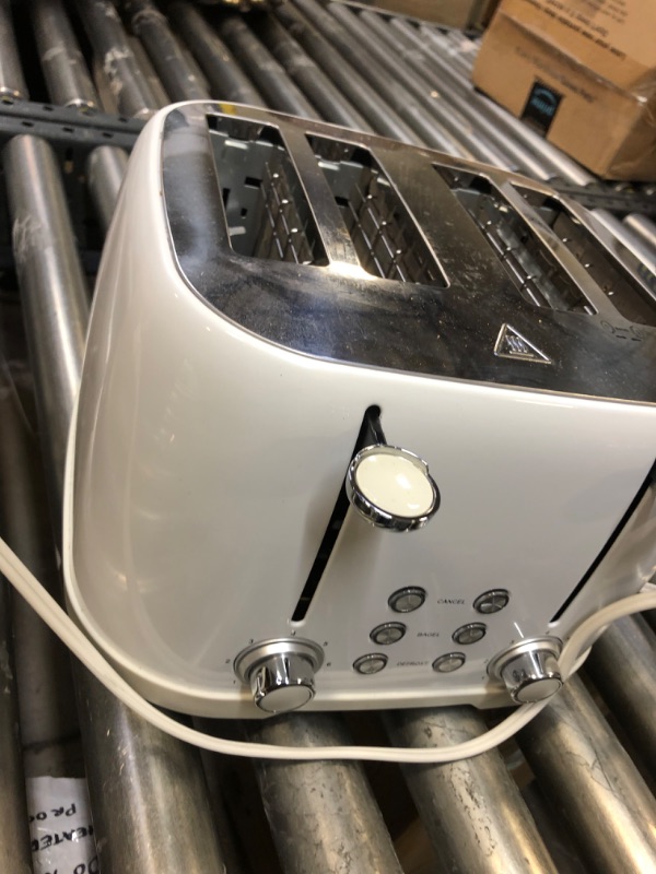 Photo 5 of Amazon Basics 4-Slot Toaster, Brushed Silver
