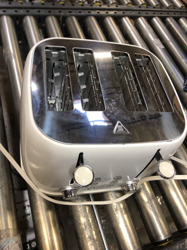 Photo 3 of Amazon Basics 4-Slot Toaster, Brushed Silver
