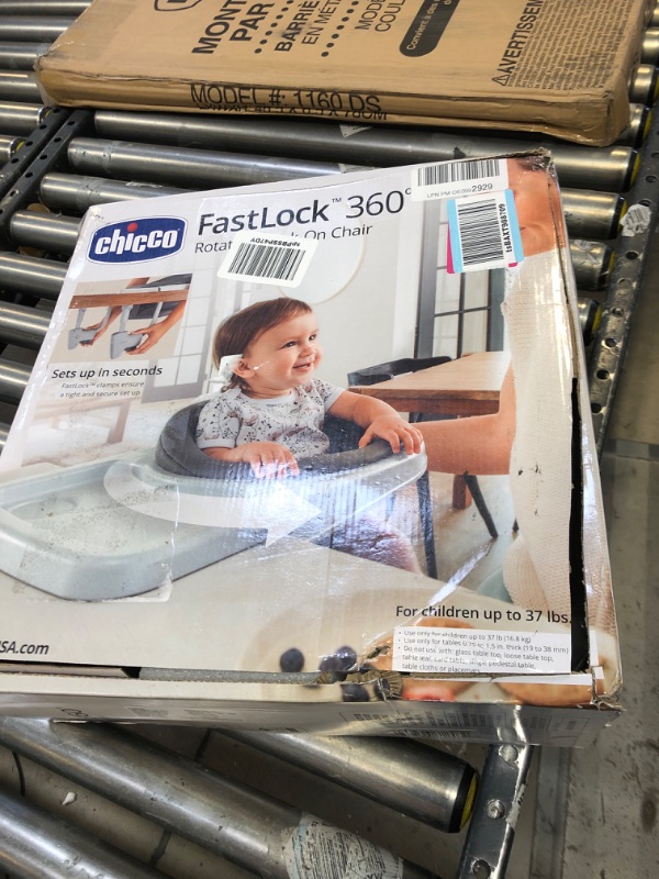 Photo 2 of Chicco Fastlock 360 Hook-On Chair - Charcoal | Grey Charcoal Fastlock 360