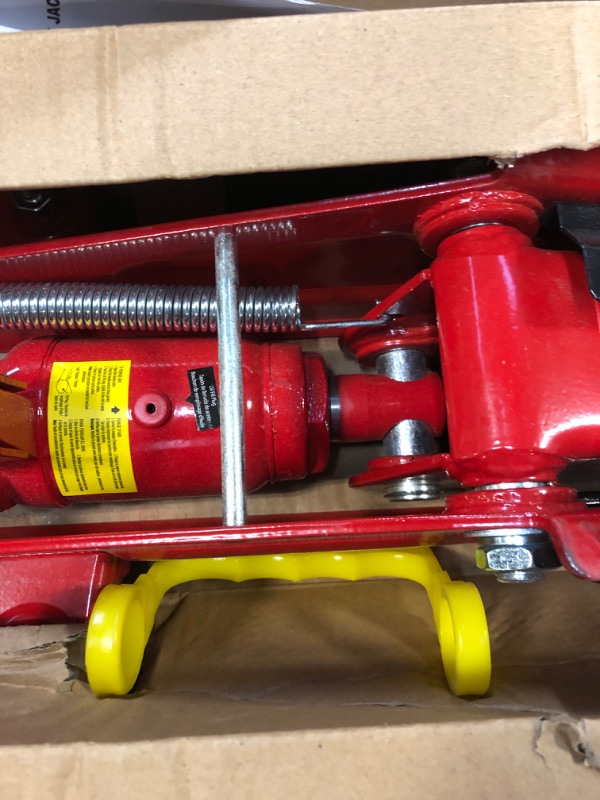 Photo 4 of BIG RED T83006 Torin Hydraulic Trolley Service/Floor Jack with Extra Saddle (Fits: SUVs and Extended Height Trucks): 3 Ton (6,000 lb) Capacity, Red