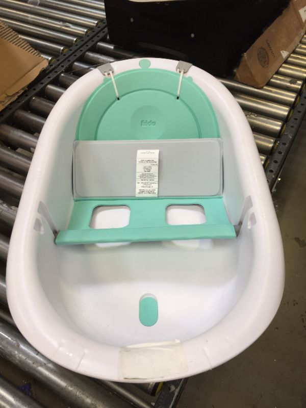 Photo 2 of 4-in-1 Grow-with-Me Bath Tub by Frida Baby Transforms Infant Bathtub to Toddler Bath Seat with Backrest for Assisted Sitting in Tub