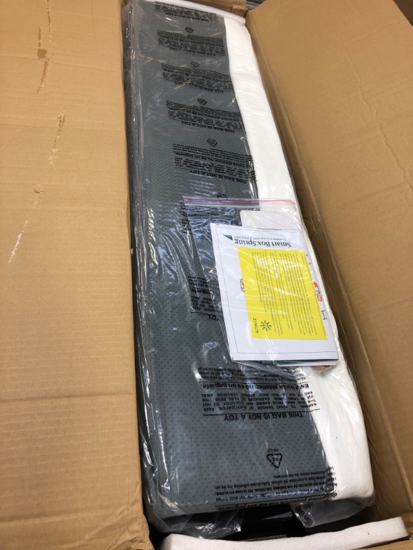 Photo 1 of ZINUS 5 Inch Metal Smart Box Spring / Mattress Foundation / Strong Metal Frame / Easy Assembly, King King Original Smart Box Spring