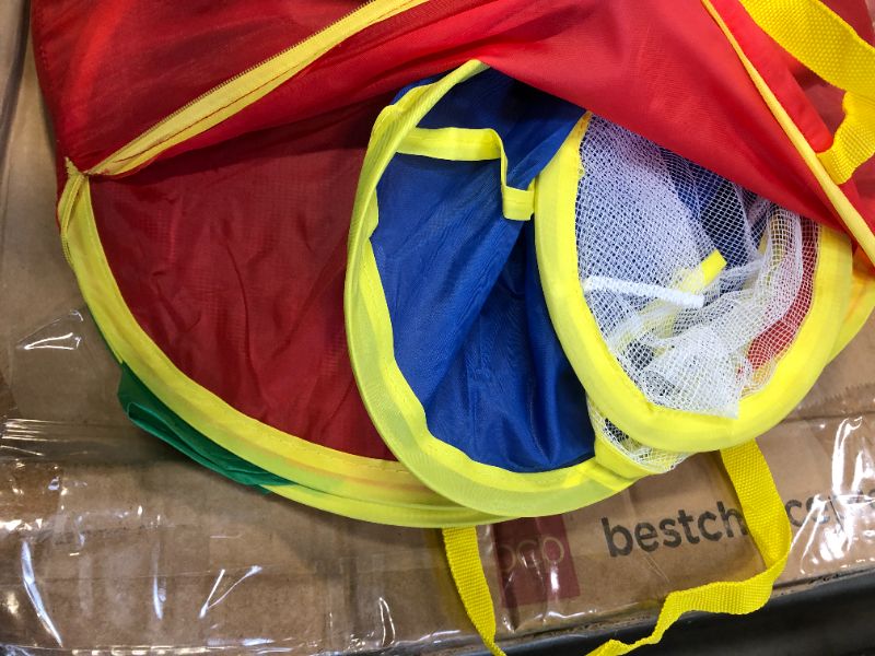 Photo 1 of Ball Pit Tunnels and Platy Tent for Toddlers, baby Indoor Playground for Kids, Boys and Girls (Balls Not Included) (5 Pieces) 