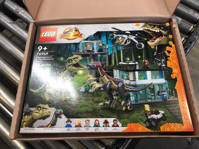 Photo 1 of LEGO Jurassic World Dominion Giganotosaurus & Therizinosaurus Attack 76949 Building Toy Set for Kids, Boys, and Girls Ages 9+ (810 Pieces) Frustration-Free Packaging
