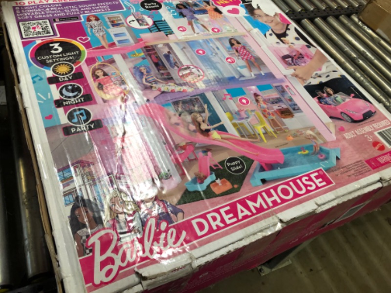 Photo 6 of Barbie Dreamhouse Doll House Playset Barbie House with 75+ Accesssories Wheelchair Accessible Elevator Pool, Slide and Furniture